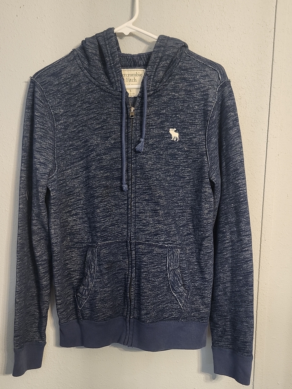 Abercrombie & Fitch Navy Zip-Up Hoodie Jacket